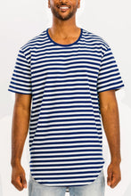 Load image into Gallery viewer, Striped Elongated Tshirt