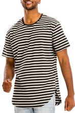 Load image into Gallery viewer, Striped Elongated Tshirt