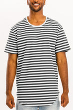 Load image into Gallery viewer, Striped Elongated Tshirt