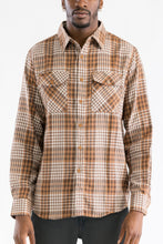 Load image into Gallery viewer, Long Sleeve Flannel Full Plaid Checkered Shirt