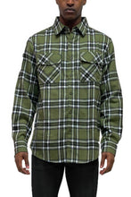 Load image into Gallery viewer, Long Sleeve Flannel Full Plaid Checkered Shirt