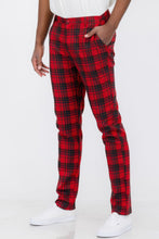 Load image into Gallery viewer, Mens Plaid Trouser Pants