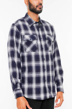 Load image into Gallery viewer, Full Plaid Checkered Flannel Long Sleeve
