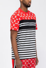 Load image into Gallery viewer, Chain Link Print Short Sleeve Tshirt