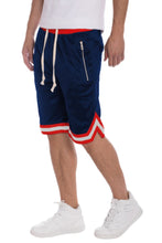 Load image into Gallery viewer, Striped Band Solid Basketball Shorts