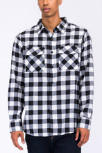 Load image into Gallery viewer, Regular Fit Checker Plaid Flannel Long Sleeve