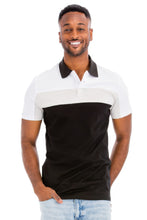Load image into Gallery viewer, Color Block Polo Short Sleeve