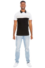 Load image into Gallery viewer, Color Block Polo Short Sleeve
