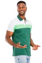 Load image into Gallery viewer, Color Block Polo Short Sleeve