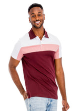Load image into Gallery viewer, Color Block Polo Short Sleeve
