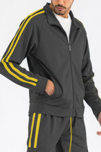 Load image into Gallery viewer, Two Stripe Track Jacket
