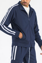 Load image into Gallery viewer, Two Stripe Track Jacket