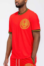 Load image into Gallery viewer, Gold Lion Embroidery T-shirt