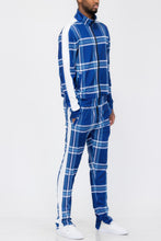 Load image into Gallery viewer, Plaid Checkered Full Zip Track Pants