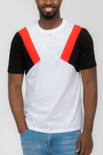 Load image into Gallery viewer, Mens Color Block Short Sleeve Tshirt