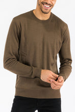 Load image into Gallery viewer, Solid Color Round Neck Sweater