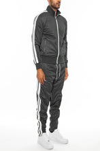 Load image into Gallery viewer, Striped Tape Front Pleat Track Suit