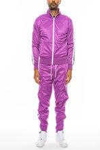 Load image into Gallery viewer, Striped Tape Front Pleat Track Suit