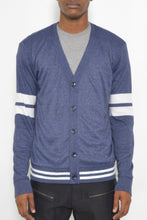 Load image into Gallery viewer, Mens Two Stripe Button Cardiganirt
