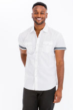 Load image into Gallery viewer, Casual Short Sleeve Solid Shirts