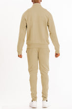 Load image into Gallery viewer, Full Zip Up Solid Track Jacket Set