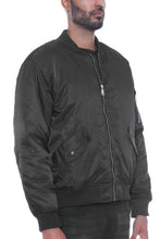 Load image into Gallery viewer, Mens Solid Padded Bomber Jacket