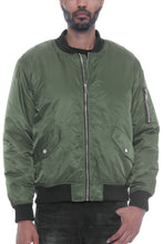 Load image into Gallery viewer, Mens Solid Padded Bomber Jacket