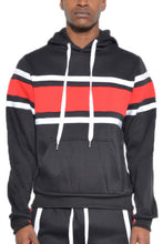 Load image into Gallery viewer, Solid With Three Stripe Pullover Hoodie
