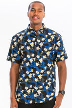 Load image into Gallery viewer, Mens Print Hawaiian Button Down Shirt