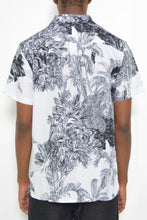 Load image into Gallery viewer, White Black Print Button Down Shirt