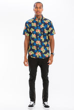 Load image into Gallery viewer, Mens Print Hawaiian Button Down Shirt