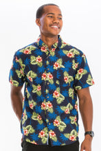 Load image into Gallery viewer, Mens Print Hawaiian Button Down Shirt