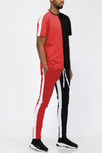 Load image into Gallery viewer, Two Tone Color Block Track Pant Jogger