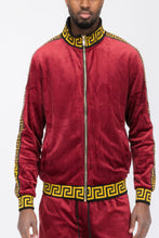 Load image into Gallery viewer, Velour Track Jacket