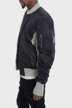Load image into Gallery viewer, Two Tone Color Block Bomber Jacket