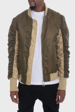 Load image into Gallery viewer, Two Tone Color Block Bomber Jacket