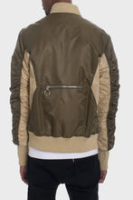 Load image into Gallery viewer, Two Tone Color Block Bomber Jacket