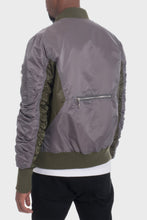 Load image into Gallery viewer, Two Tone Color Block Bomber Jacket