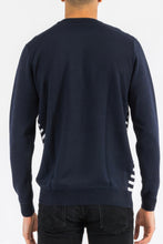 Load image into Gallery viewer, Knitted Round Neck Striped Sweater