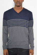 Load image into Gallery viewer, Mens Knit Vneck Pullover Sweater