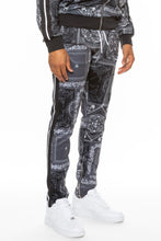 Load image into Gallery viewer, Paisley Bandana Print Track Pants