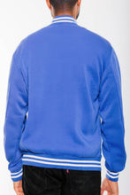 Load image into Gallery viewer, Mens Fleece Snap Button Varsity Jacket