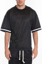 Load image into Gallery viewer, Mesh Sleeve Tape Athletic Tshirt