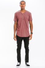 Load image into Gallery viewer, Short Sleeve 4 Button Henley Shirt