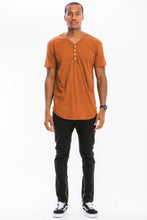 Load image into Gallery viewer, Short Sleeve 4 Button Henley Shirt