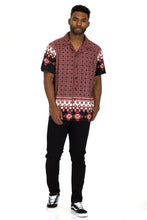 Load image into Gallery viewer, Mens Cuban Collar Cut Button Down Shirt