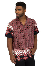 Load image into Gallery viewer, Mens Cuban Collar Cut Button Down Shirt