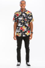 Load image into Gallery viewer, Mens Print Hawaiian Button Down Shirt