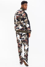 Load image into Gallery viewer, Full Camo With Stripe Track Bottom Pants