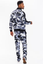 Load image into Gallery viewer, Full Camo With Stripe Track Bottom Pants